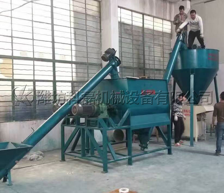 山東東營客戶膩(ni)子粉生産線實拍(pai) 第1張