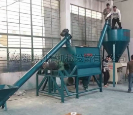 山(shan)東東營客(ke)戶膩子粉(fěn)生産線實(shí)拍